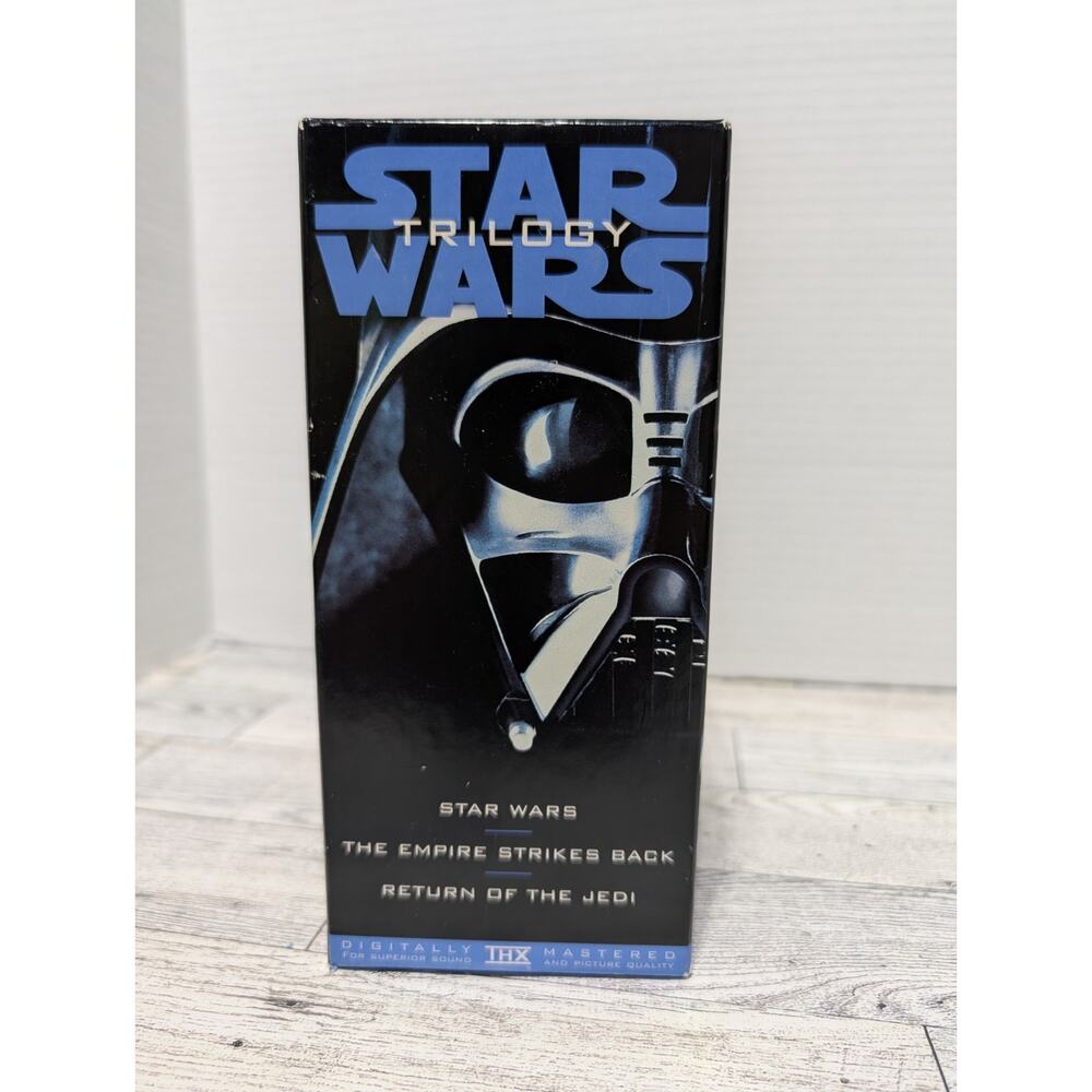 Star Wars Trilogy VHS 1995 3-Tape Set Original Box Movie Set THX Vintage